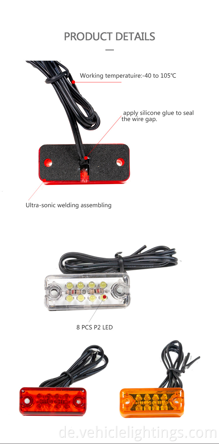 LEDs helles LED -Streifen wasserdichtes Bremslicht -Motorrad -LED -LED -Blinkerlicht